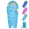KidzAdventure Mummy Style 32  59F Kids Sleeping Bag with Pillow Sleeve, 4 Season, Lightweight and Backpacking Style, Ideal for Camping, Sleepover, Boys, Girls, Youth and Toddlers  Ocean World Kids view 1