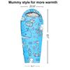 KidzAdventure Mummy Style 32  59F Kids Sleeping Bag with Pillow Sleeve, 4 Season, Lightweight and Backpacking Style, Ideal for Camping, Sleepover, Boys, Girls, Youth and Toddlers  Ocean World Kids view 2