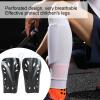 Youth Soccer Shin Guards, Children Soccer Shin Guards, Perforated Breathable Protective Soccer Gear for Toddlers Soccer Shin Pads Child Calf Protective Gear Soccer Equipment for Boys Girls (Black) view 2