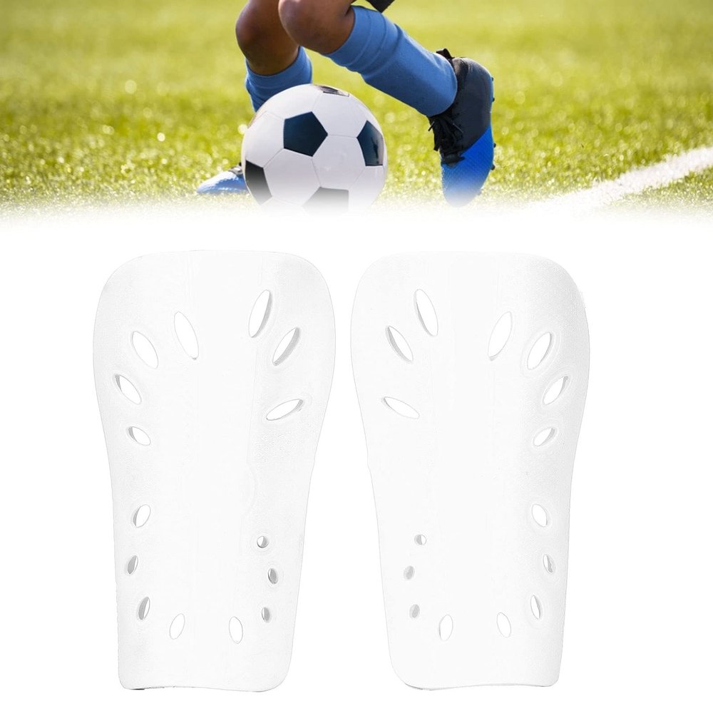 Children Soccer Shin Guards, Soccer Shin Guards for Kids Youth, Perforated Breathable Protective Soccer Gear for Toddlers Soccer Shin Pads Child Calf Protective Gear Soccer Equipment(white)
