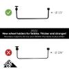 Futura GP RV Approved Hitch Mounted E Bike Rack Carrier for RV Camper Motorhome Trailer Toad with 2" Class 3 or Higher Tow Hitch Receiver - Fits Up to 2X 60lb Step Thru E Bike with Up to 5" Fat Tires view 4