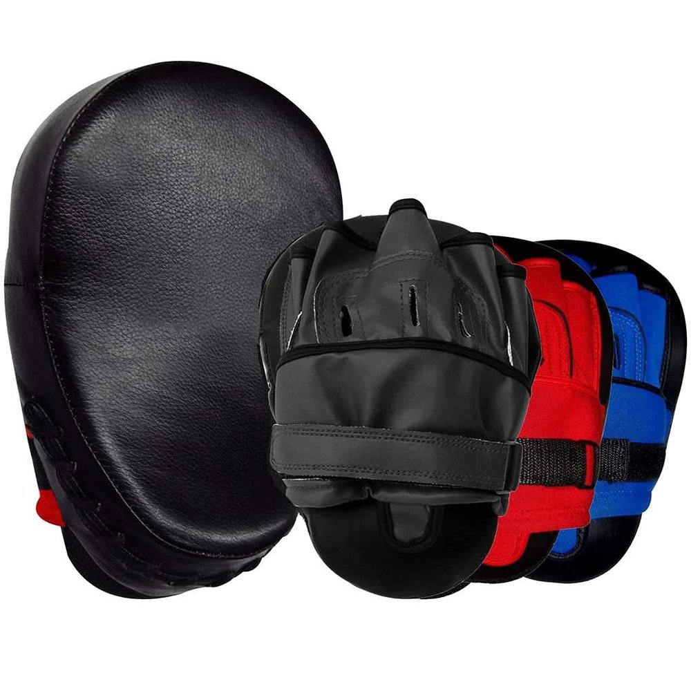 UFG Ultimate - GL Focus Pads Genuine Leather for Boxing MMA Muay Thai Training (Red)