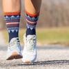 Gone For a Run Inspirational Athletic Running Socks | Mid-Calf | Strong & Courageous view 2