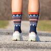 Gone For a Run Inspirational Athletic Running Socks | Mid-Calf | Strong & Courageous view 3