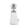 Keep Calm and Hit Bombs Sunfish Leather Golf Club Headcover Set Driver, Fairway, Hybrid view 3