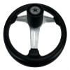 Pactrade Marine Boat Pontoon Non-Magnetic Silver Steering Wheel Aluminum Frame Polyurethane (PU) Sleeves 3 Spokes 13" Diameter Aluminum Hub with 3/4" Tapered Bore view 4
