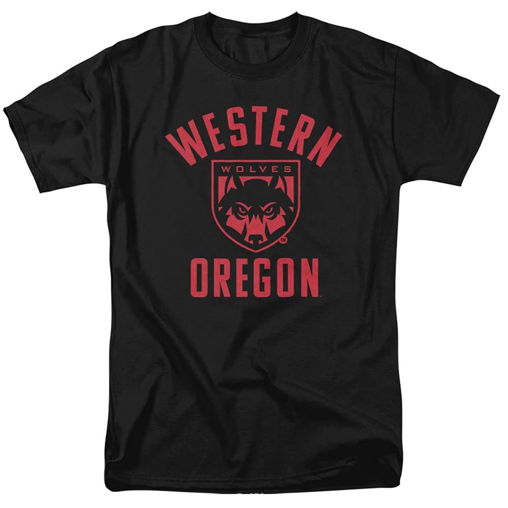 Western Oregon University Official One Color WOU Wolves Logo Unisex Adult T-Shirt, One Color WOU Wolves Logo, 5X-Large