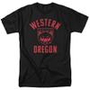 Western Oregon University Official One Color WOU Wolves Logo Unisex Adult T-Shirt, One Color WOU Wolves Logo, 5X-Large view 1