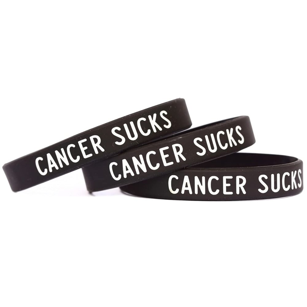 SayitBands 3 Cancer Sucks Wristbands