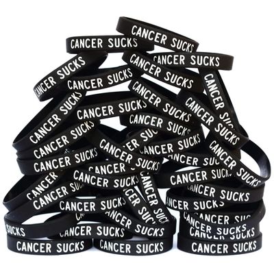 SayitBands One Hundred (100) Cancer Sucks Bracelets