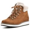 WHITE MOUNTAIN Shoes Cozy Women's Lace-up Hiker Bootie, Tobacco/Fabric, 9 W view 1
