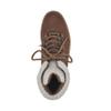 WHITE MOUNTAIN Shoes Cozy Women's Lace-up Hiker Bootie, Tobacco/Fabric, 9 W view 4