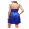 City Studio Womens Belted Fit & Flare Dress, Blue, Juniors, 9 view 2