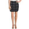Tinseltown Womens Juniors Plaid Denim Mini Skirt Gray 9 view 1