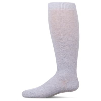 MeMoi Write On Camp Kids Cotton Blend Knee High Socks 3-Pack Light Gray 7-8