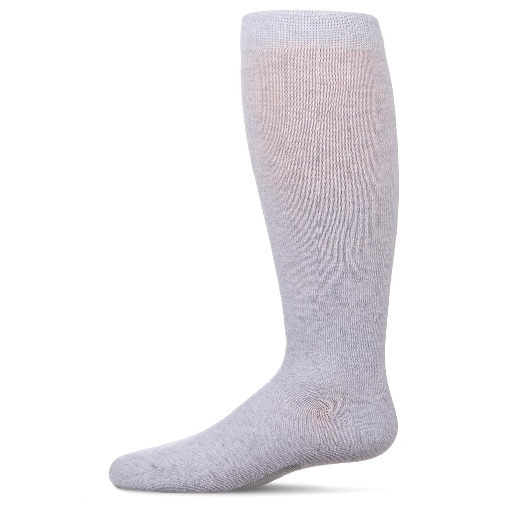 MeMoi Write On Camp Kids Cotton Blend Knee High Socks 3-Pack Light Gray 7-8