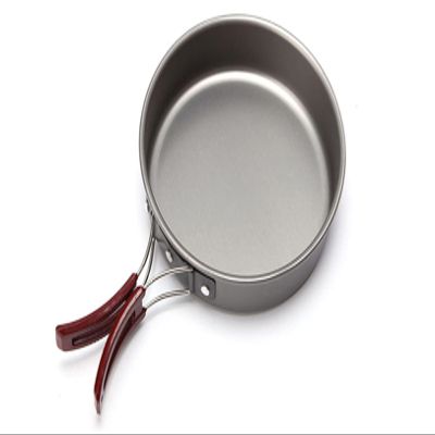 AIROKA Aluminum alloy Non-Stick Medium Frying Pan with Folding Handle for Outdoor Camping Picnic Hiking