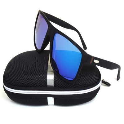GALAXYLENSE Retro 80s Sport Sunglasses - Men & Women Glasses - Polarized Sunglasses - 100% UVab Protection (Blue)