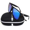 GALAXYLENSE Retro 80s Sport Sunglasses - Men & Women Glasses - Polarized Sunglasses - 100% UVab Protection (Blue) view 1