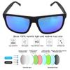 GALAXYLENSE Retro 80s Sport Sunglasses - Men & Women Glasses - Polarized Sunglasses - 100% UVab Protection (Blue) view 2