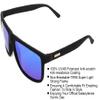 GALAXYLENSE Retro 80s Sport Sunglasses - Men & Women Glasses - Polarized Sunglasses - 100% UVab Protection (Blue) view 3