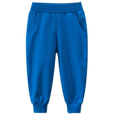 EISHOW 1-7T Kids Boy Girl Pants 2-Pack Cartoon Dinosaur Jogger Pants Cotton Elastic Sweatpants Sport Pants Trousers Bottoms (Color Blue#,6-7Y,6 Years,7 Years)
