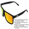 GALAXYLENSE Retro 80s Sport Sunglasses - Men & Women Glasses - Polarized Sunglasses - 100% UVab Protection (Red) view 3
