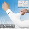 Achiou Cooling Ice Silk Arm Sleeves, Summer UV Sun Protection Compression Sleeves UPF 50+ for Women Volleyball Youth Sports view 4