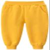EISHOW 1-7T Kids Boy Girl Pants 2-Pack Cartoon Dinosaur Jogger Pants Cotton Elastic Sweatpants Sport Pants Trousers Bottoms (Yellow# & Grey#,2-3Y,2 Years,3 Years) view 2