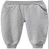 EISHOW 1-7T Kids Boy Girl Pants 2-Pack Cartoon Dinosaur Jogger Pants Cotton Elastic Sweatpants Sport Pants Trousers Bottoms (Yellow# & Grey#,2-3Y,2 Years,3 Years) view 3