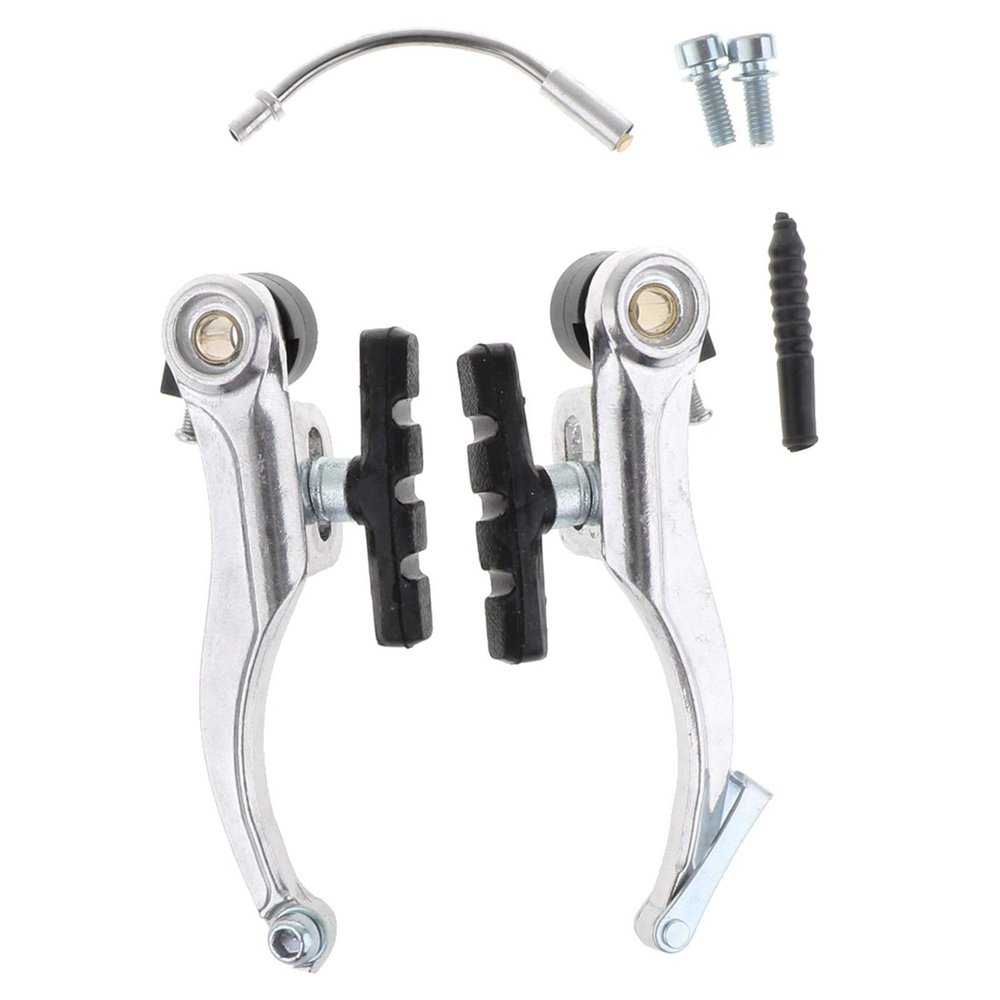 Bicycle Accessories Aluminum Alloy Mountain Road Bike Bicycle V Brake Caliper Brakes Replacement with Mounting Washers Screws Bike Parts