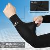 Achiou Cooling Ice Silk Arm Sleeves, Summer UV Sun Protection Compression Sleeves UPF 50+ for Women Volleyball Youth Sports view 4