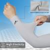Achiou Cooling Ice Silk Arm Sleeves, Summer UV Sun Protection Compression Sleeves UPF 50+ for Women Volleyball Youth Sports view 4