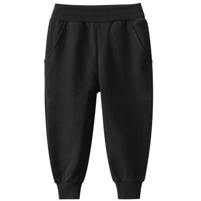EISHOW 1-7T Kids Boy Girl Pants 2-Pack Cartoon Dinosaur Jogger Pants Cotton Elastic Sweatpants Sport Pants Trousers Bottoms (Black#,2-3Y,2 Years,3 Years)