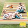 FLYKEPER Portable Outdoor Picnic Blankets Lightweight Camping Blankets,Waterproof Beach Blanket for Camping Park Hiking, Yellow view 1
