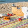 FLYKEPER Portable Outdoor Picnic Blankets Lightweight Camping Blankets,Waterproof Beach Blanket for Camping Park Hiking, Yellow view 4