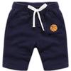 EISHOW 2-Pack Baby Boys Girls Shorts Basketball Soccer Funny Print Short Pants Soft Cotton Shorts with Drawstring Pockets (Navy,5-6Y,5 Years,6 Years) view 1