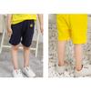 EISHOW 2-Pack Baby Boys Girls Shorts Basketball Soccer Funny Print Short Pants Soft Cotton Shorts with Drawstring Pockets (Yellow,12-18 Months,12 Months,18 Months) view 2