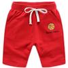 2-Pack Baby Boys Girls Shorts Basketball Soccer Funny Print Short Pants Soft Cotton Shorts with Drawstring Pockets (Red,3-4Y,3 Years,4 Years) view 1