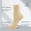 SERISIMPLE Women Thin Viscose Bamboo Socks Crew Lightweight Above Ankle Casual Dress Sock For Ladies Bootie Trouser 5 Pairs (Beige, Medium) view 3
