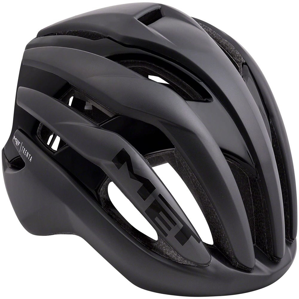 MET Trenta MIPS Helmet, Black Matte/Glossy, Large