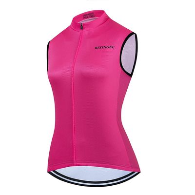 BIYINGEE Women's Cycling Vest Reflective Fluorescence Pink Size XXL