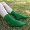 SERISIMPLE Colorful Quarter Ladies Crew Socks Breathable Solid Pastel Light Color Thin Bootie Unisex Sock 5 Pairs (Forestgreen, Large) view 2