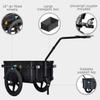 Veelar Tiggo 70L Bike Cargo Trailer & Hand Cart 2 in 1 with Removable Box,Large Cargo Bicyce Carrier view 2
