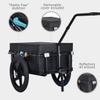 Veelar Tiggo 70L Bike Cargo Trailer & Hand Cart 2 in 1 with Removable Box,Large Cargo Bicyce Carrier view 3