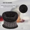 XYIYI Kids Winter Knit Hat and Scarf Set, 2Pcs Warm Fleece Lining Beanie Cap and Scarf for 5-14 Year Old Boys Girls (Grey) view 4