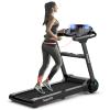 GYMAX Folding Treadmill, 2.25HP Electric Motorized Running Machine with Smart App Control, LED Touch Monitor, Heart Rate Sensor, Home Gym Cardio Training Equipment view 1