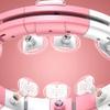 Intelligent Weighting Hula Hoop, Adjustable Size Abdominal Fitness Weight Loss Exercise Hoop, Home Exercise 360-degree Rotation Without Falling/Pink/XL view 3