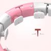 Intelligent Weighting Hula Hoop, Adjustable Size Abdominal Fitness Weight Loss Exercise Hoop, Home Exercise 360-degree Rotation Without Falling/Pink/XL view 4