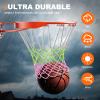 Walbest 1/2 Pcs Glow in Dark Basketball Net Replacement - Heavy Duty Indoor and Outdoor, Standard Size Basketball Hoop Net, 12 Loop Basketball Nets, All-Weather Basketball Netting 1 Pc view 2